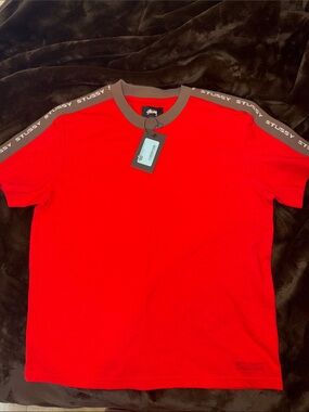 Stussy Ribbed logo Tee